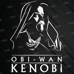 Obi Wan Kenobi SVG files digital illustration, digital download SVG vector design