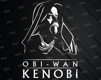 Obi Wan Kenobi SVG files digital illustration, digital download SVG vector design