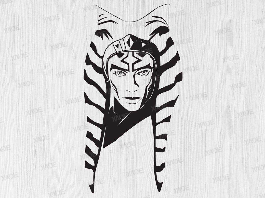 Ahsoka Tano SVG Files Digital Illustration, Digital Download SVG Vector