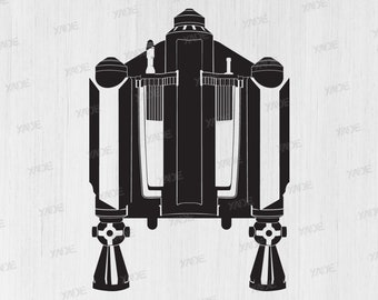 Mandalorian JetPack SVG files digital illustration, digital download SVG vector design