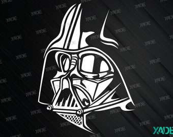 Darth Vader SVG layered file digital illustration, digital download Vader svg vector design
