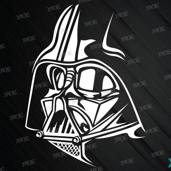 Darth Vader SVG layered file digital illustration, digital download Vader svg vector design