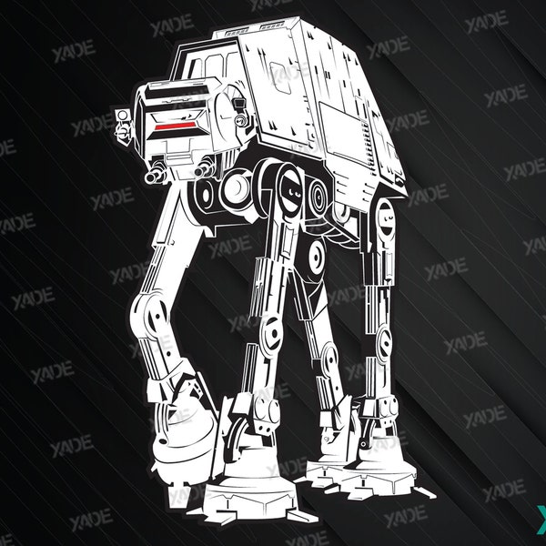 At-At SVG files digital illustration, digital download SVG vector design