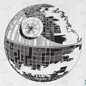 Death Star SVG Archiv Illustration digital, Descarga digitales Design SVG