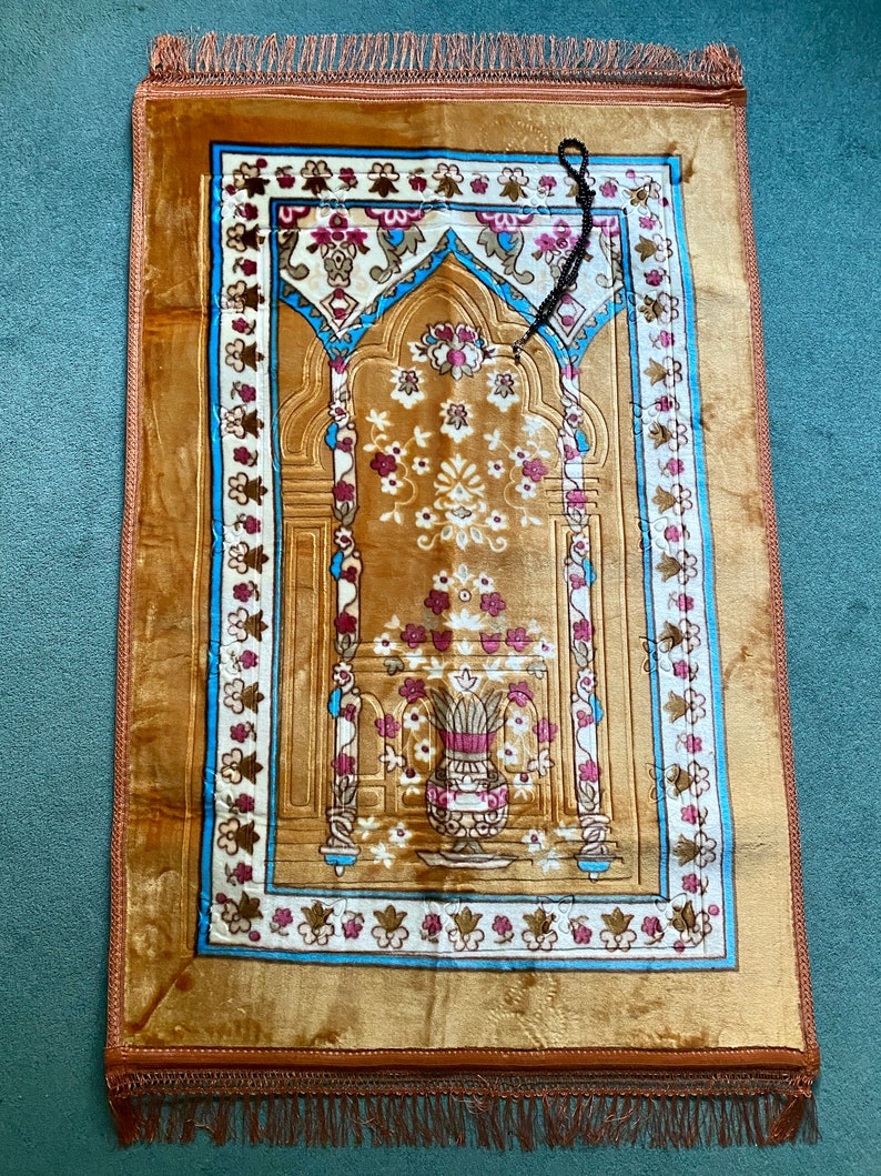 Prayer Mat Extra Cushioned free Tasbeehprayer Beads muslim Islamic