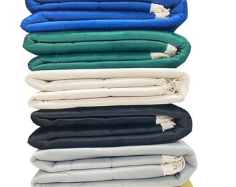 Padded Prayer Mat/Rug/Carpet (130x73 cm) Soft and Thick Cushioned Prayer Mat with Tasbeeh prayer beads
