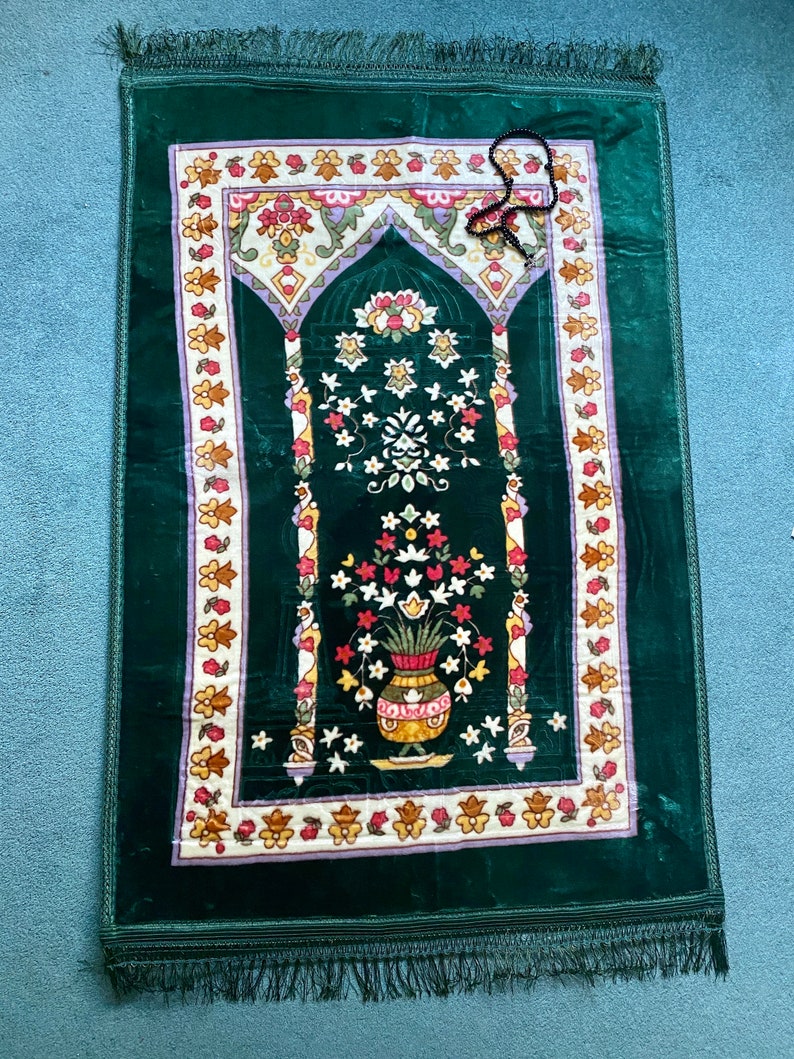 Prayer Mat Extra Cushioned free Tasbeehprayer Beads muslim Islamic