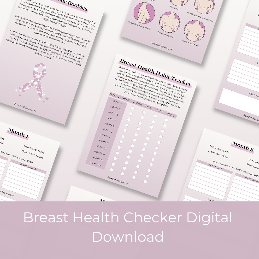 Breast Cancer Awareness Digital Download Breast Check Tickled Pink ...