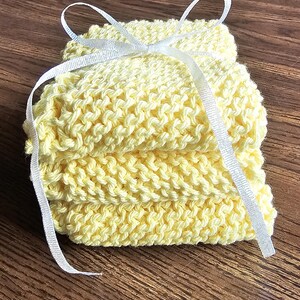 Hand Knit Cotton Dish Cloths