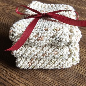 Hand Knit Cotton Dish Cloths