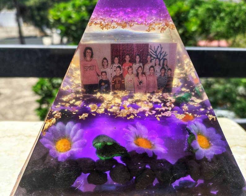 Custom Resin Pyramid Pet Memorial Gift Personalized Resin Etsy