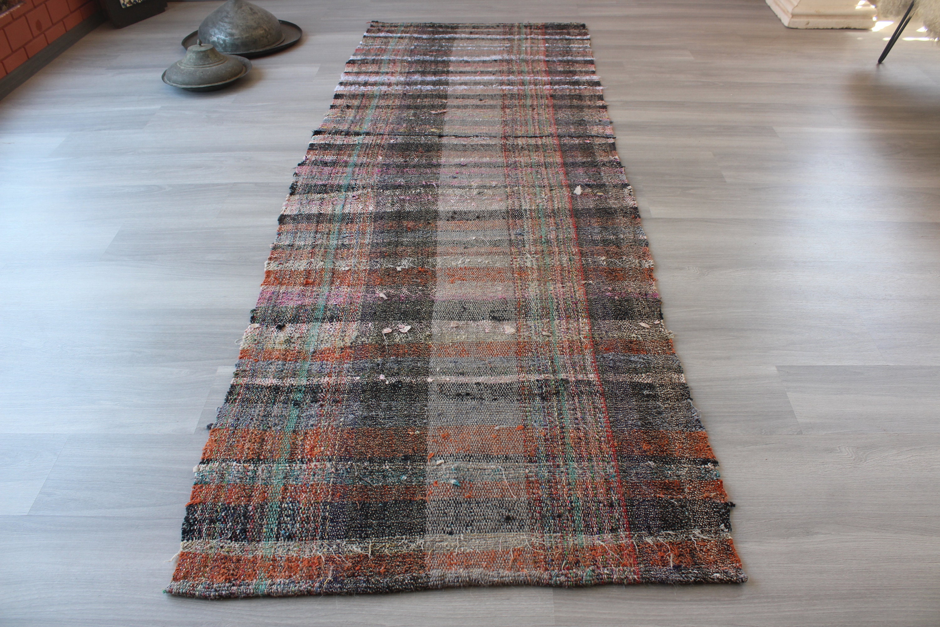 Vintage Rag Rug Runner Ethnic Runner / N-984 / - Etsy