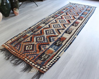 Antiguo VAN Kilim Runner, Corredor étnico kilim, corredor kilim vintage anatolia,