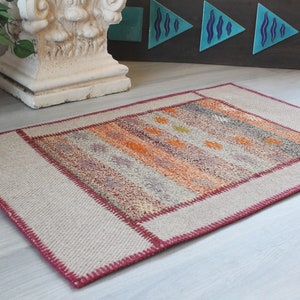 2&#39;3&quot;x3&#39;6&quot; ft Vintage Kilim PATCHWORK, Vintage Anatolian Patchwork Rug, Ethnic Patchwork Rug, Handwoven Wool Rug Patchwork