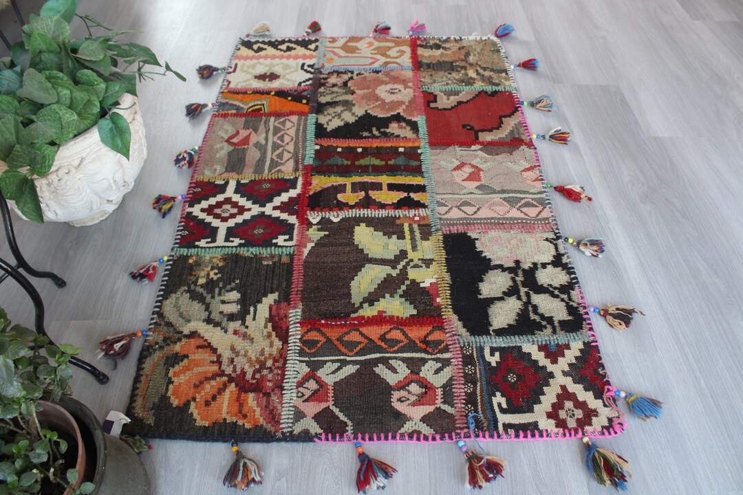 Patchwork Kilim, Patchwork Kilimm Rug, Handmade Patchwork , Ethnic ...