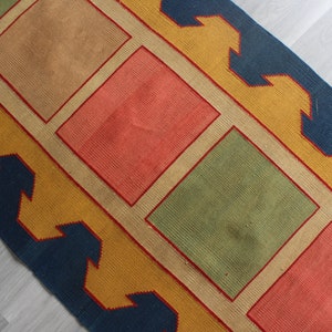 Vintage Kilim Runner, Ethnic Kilim Runner, Bohemian Kilim Runner, Anatolian Kilim Runner, Handwoven Runner / N-1026 / 2'7" x 10'8" image 4