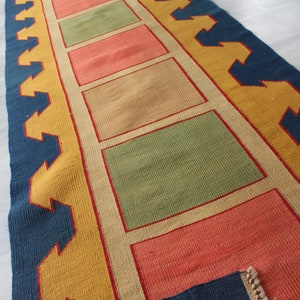 Vintage Kilim Runner, Ethnic Kilim Runner, Bohemian Kilim Runner, Anatolian Kilim Runner, Handwoven Runner / N-1026 / 2'7" x 10'8" image 9