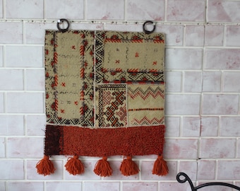 Lapptäcke, etnisk väggbonad, bohemisk väggmatta / WH-274 / 20X24