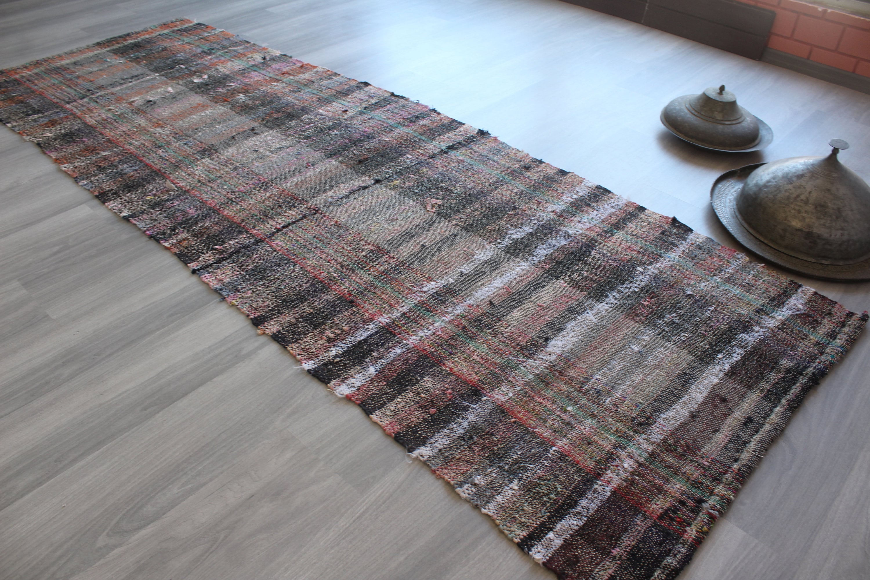 Vintage Rag Rug Runner Ethnic Runner / N-984 / - Etsy