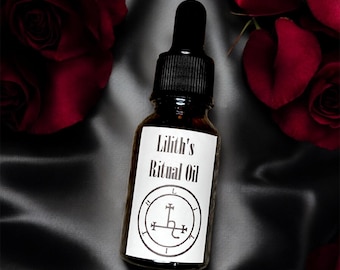 Lilith Ritual Oil: Handmade Deity Offering for Dark Feminine Power