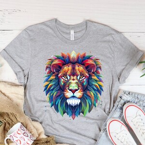 Cool lion t shirt on sale