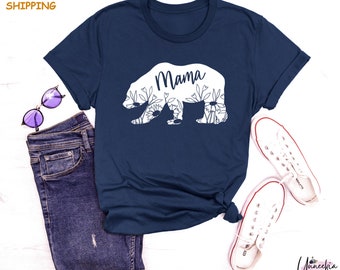 Mama Bear Shirt, Moederdag Cadeau, Moeder Cadeau Idee, Moeder T-shirt