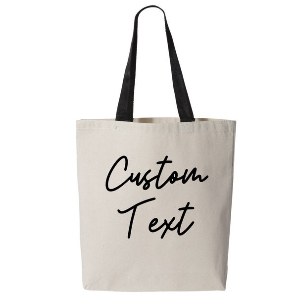 Custom Text and Photo Bulk Tote Bag, Custom Easy Shopping Bag, Custom Text Tote, Custom Tote Bag,Promotional Tote Bag, Trade Show Gift Bag,