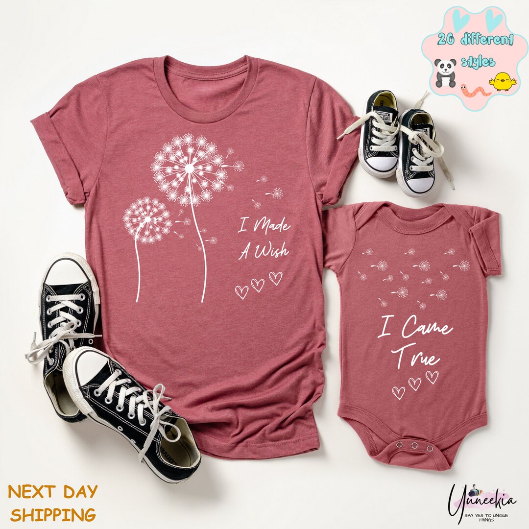 Matching Mom and Baby Shirt Sets Perfect for Newborns Baby Etsy