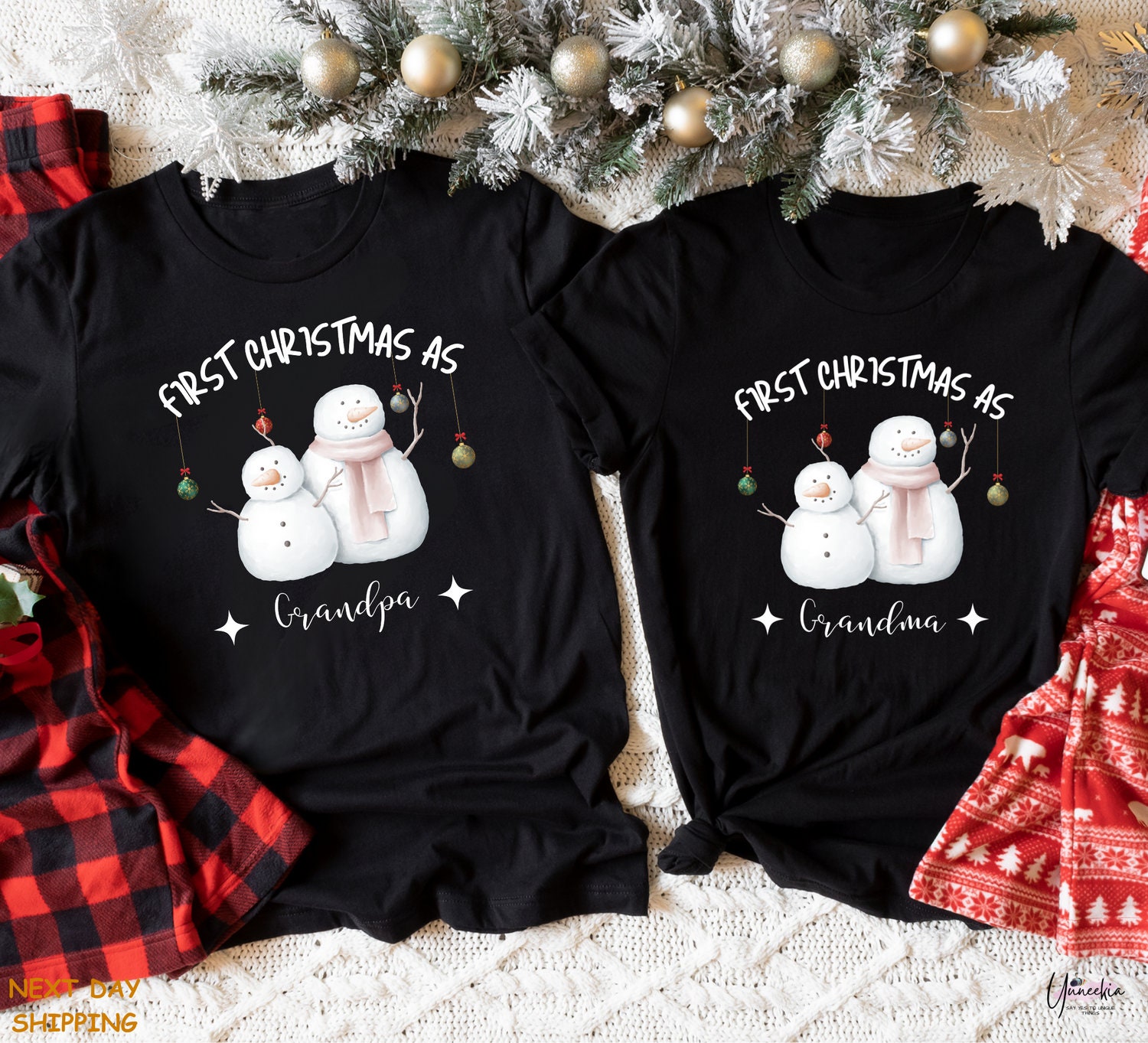 Grandparent Christmas Pajamas Etsy Canada