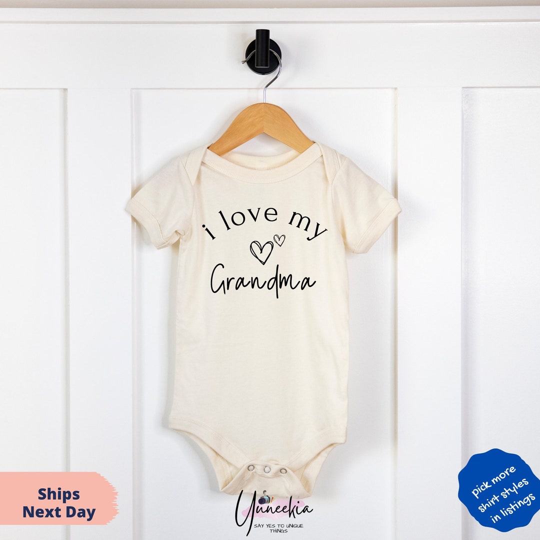 I Love My Grandma Matching Set for Baby Shower Grandma Gift Etsy
