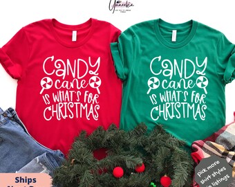 Candy Cane Tee | Etsy