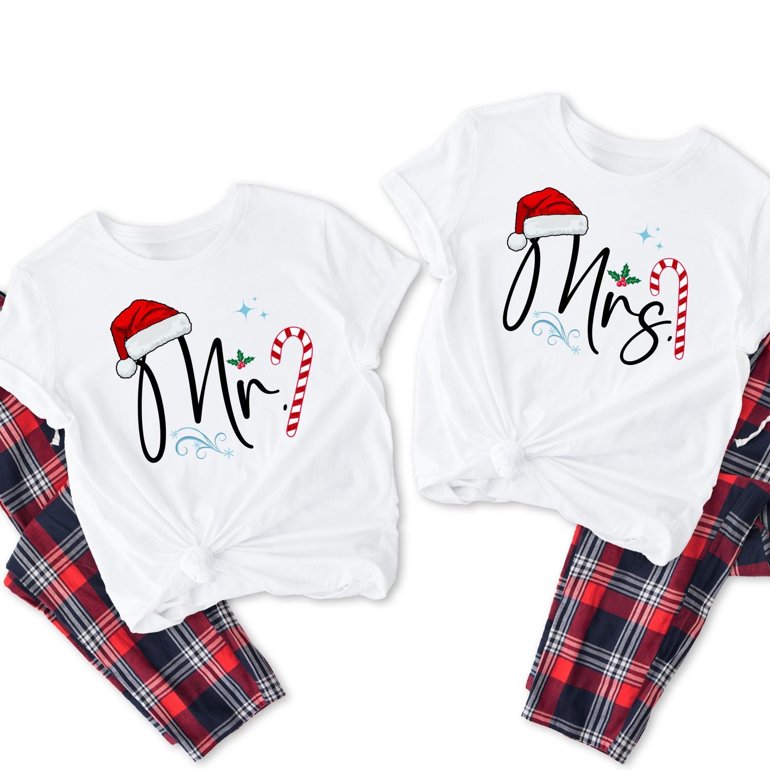 Mr and mrs claus pyjamas hotsell