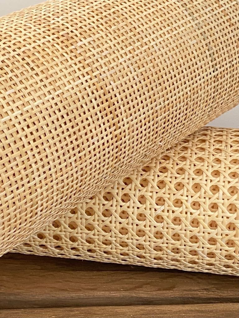 Rattan Cane Square Mesh Rattan Radio Weave Pre Woven Canning W24inches