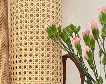 Cinta de ratán de grado AAA - 61 cm de ancho, tejido pretejido para muebles.