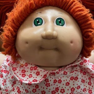 1985 Rothaarige Cabbage Patch Puppe mit #2 Kopfmulde