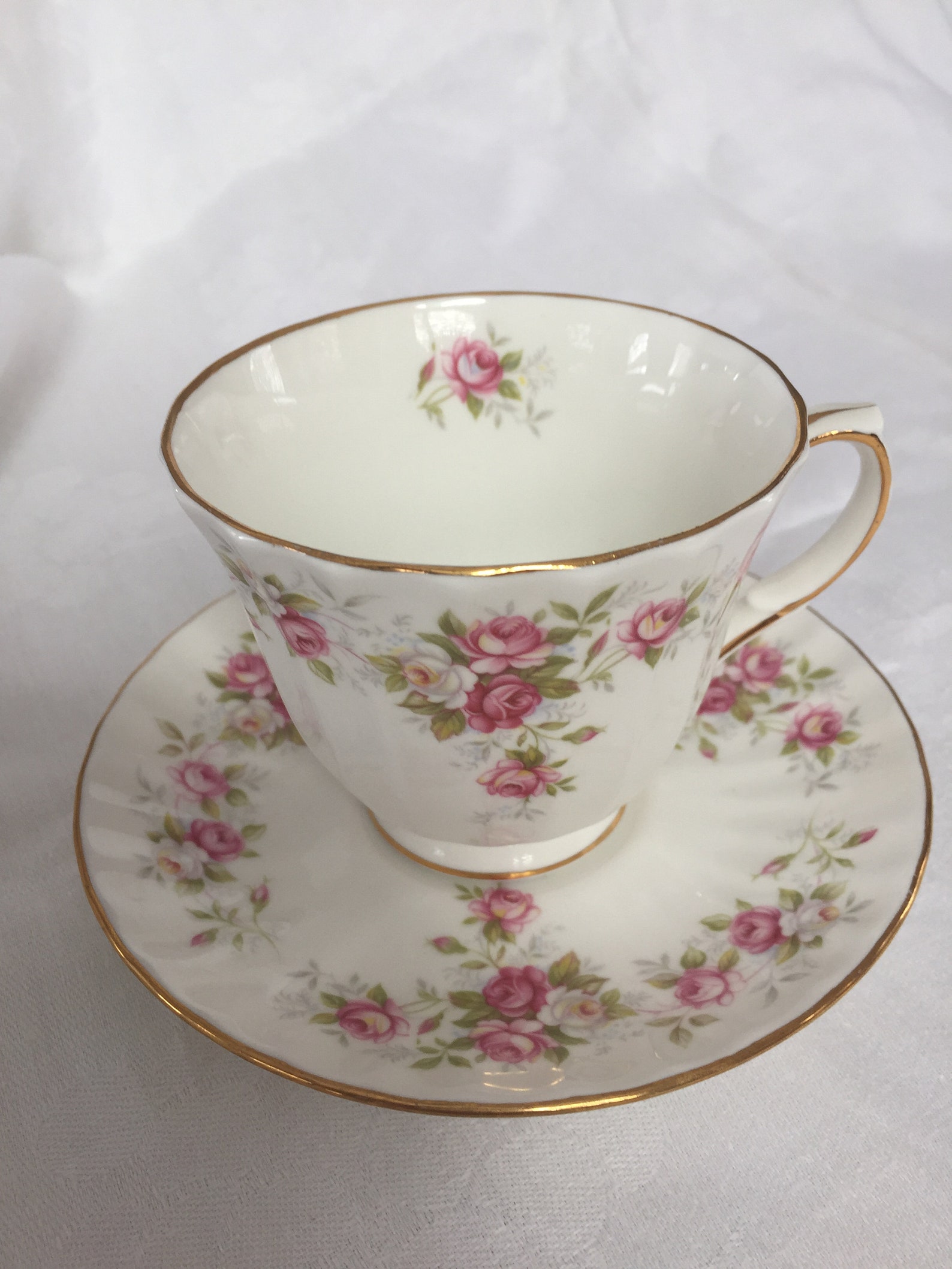 Vintage Duchess Bone China Teacup and Saucer June Bouquet Etsy