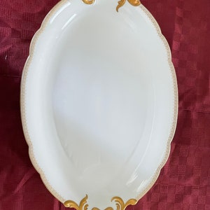 Antique D&C Limoges Large Serving Platter/Turkey Platter 1910s