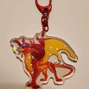 Peril Wings of Fire - breloque holographique en acrylique 5 cm image 2