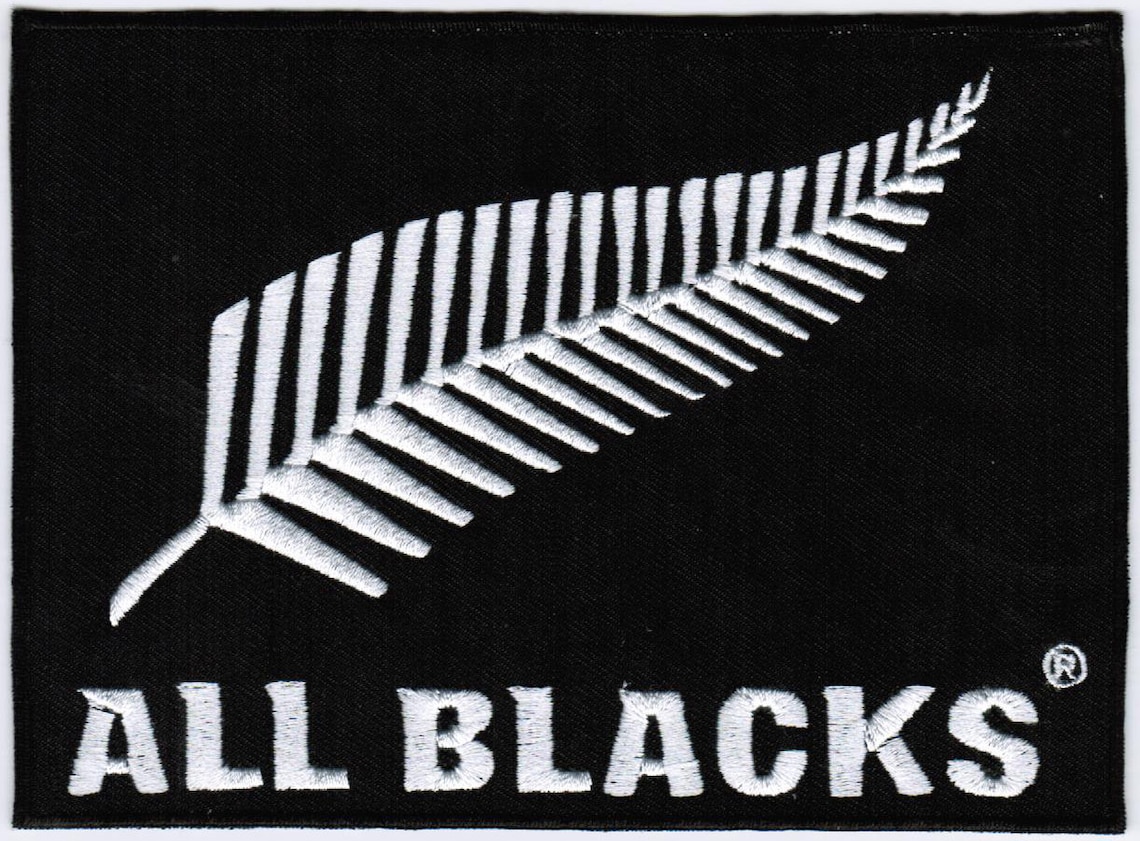 New Zealand National Rugby Union Team All Blacks Badge Iron On Etsy