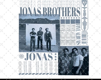 Jonas Brothers Png, Jonas Brothers Tour Png, Concert 2023 Retro Unisex Gift, Jonas Brothers Cassette Png