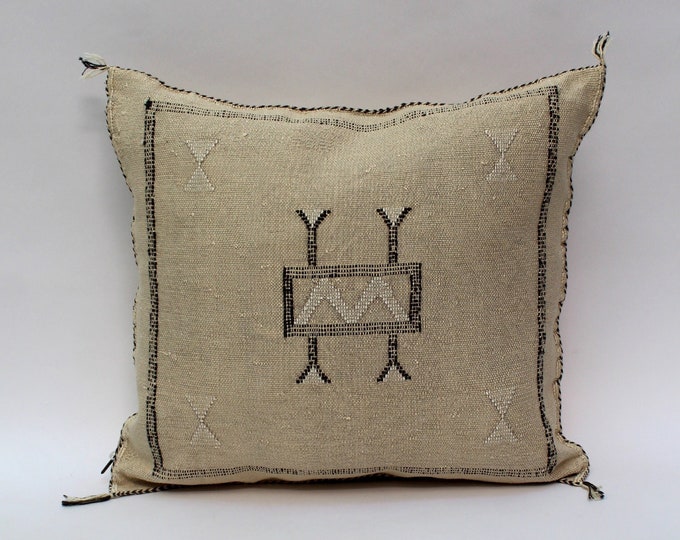 Moroccan Pillows silk ALL Sizes- Cactus Silk Pillow - Lumbar Cushion Handmade- Cactus Silk - Decorative Pillow, Moroccan Sabra Decorative