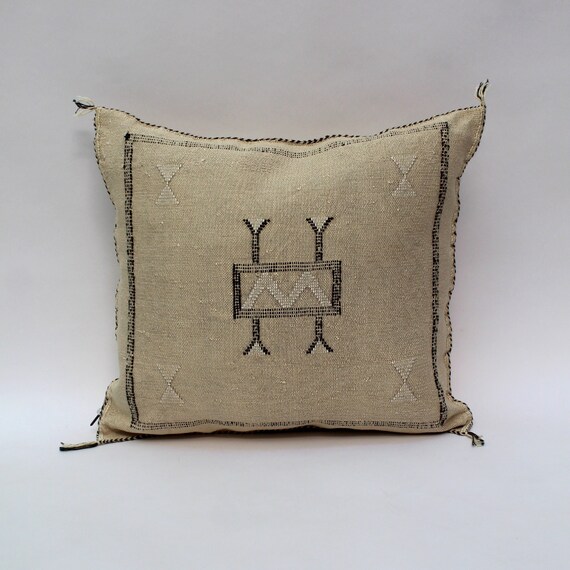 Moroccan Pillows silk ALL Sizes- Cactus Silk Pillow - Lumbar Cushion Handmade- Cactus Silk - Decorative Pillow, Moroccan Sabra Decorative