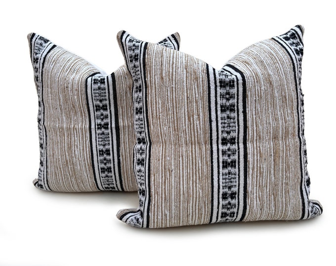 Moroccan Square Pillow Covers Classic African Handmade Pillowcase Traditional Designer Pillow Unique Cotton Cover