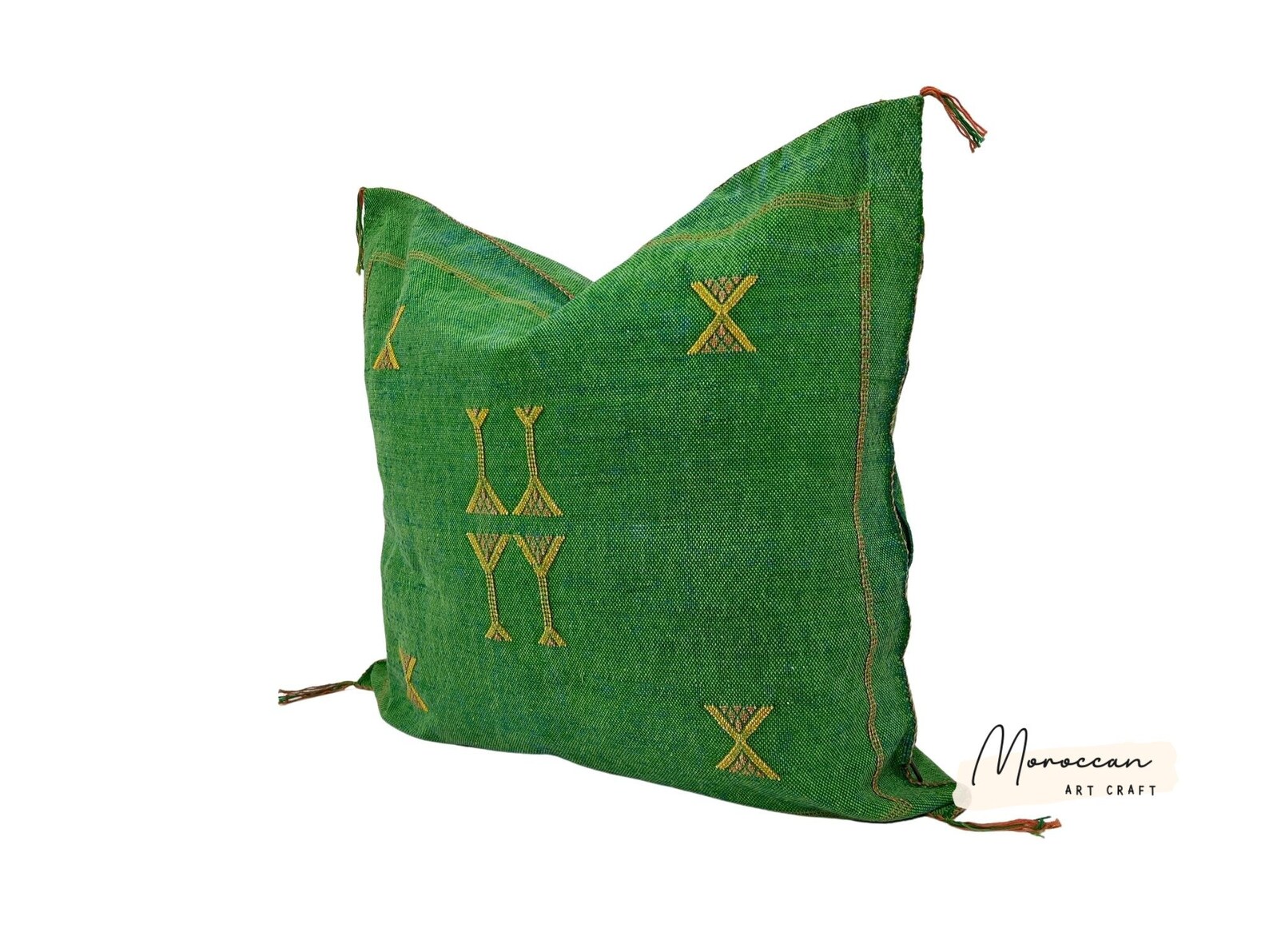 Green Pillows Silk All Sizes pillow Cactus Silk Lumbar Etsy