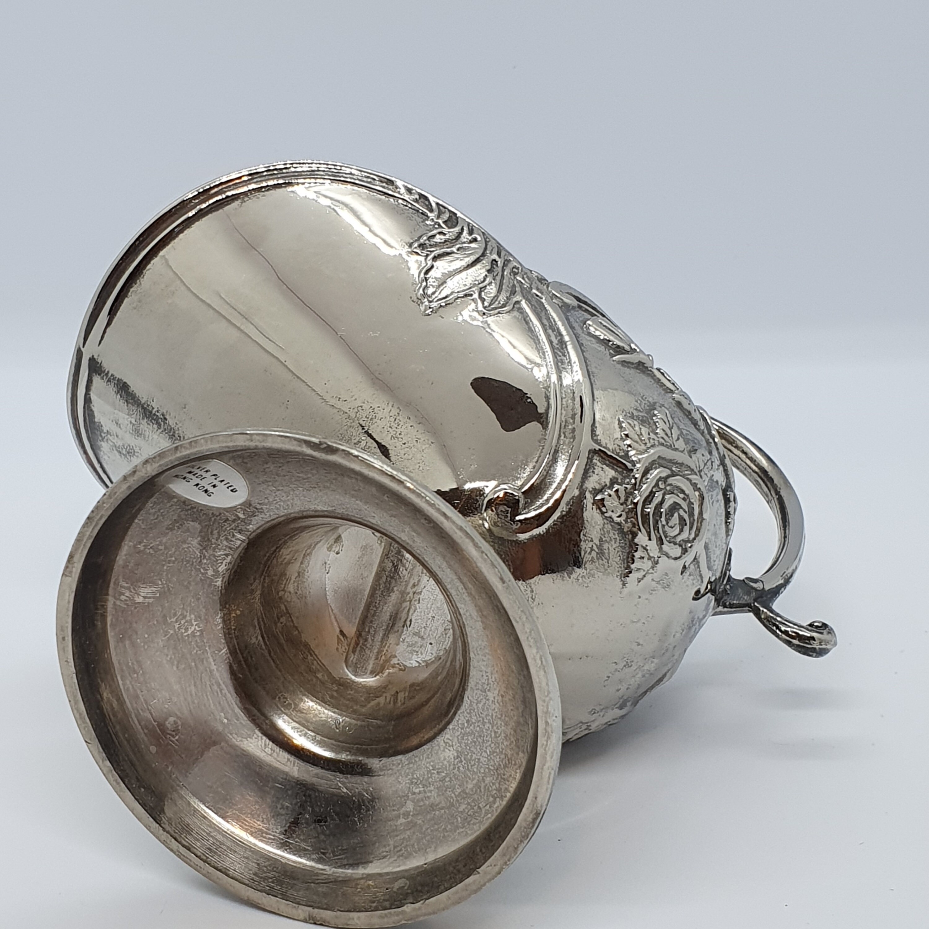 Vintage Silverplated Sugar Scuttle with a Scoop Made in Hong Etsy