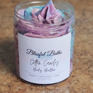 NEW! Organic Cotton Candy Body Butter | Cotton Candy Body Butter | Vegan Cotton Candy Body Butter