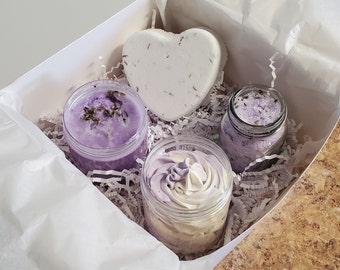 Lavender Spa Kit | Organic Lavender Spa Kit | Lavender Bath Box