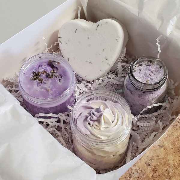 Lavender Spa Kit | Organic Lavender Spa Kit | Lavender Bath Box