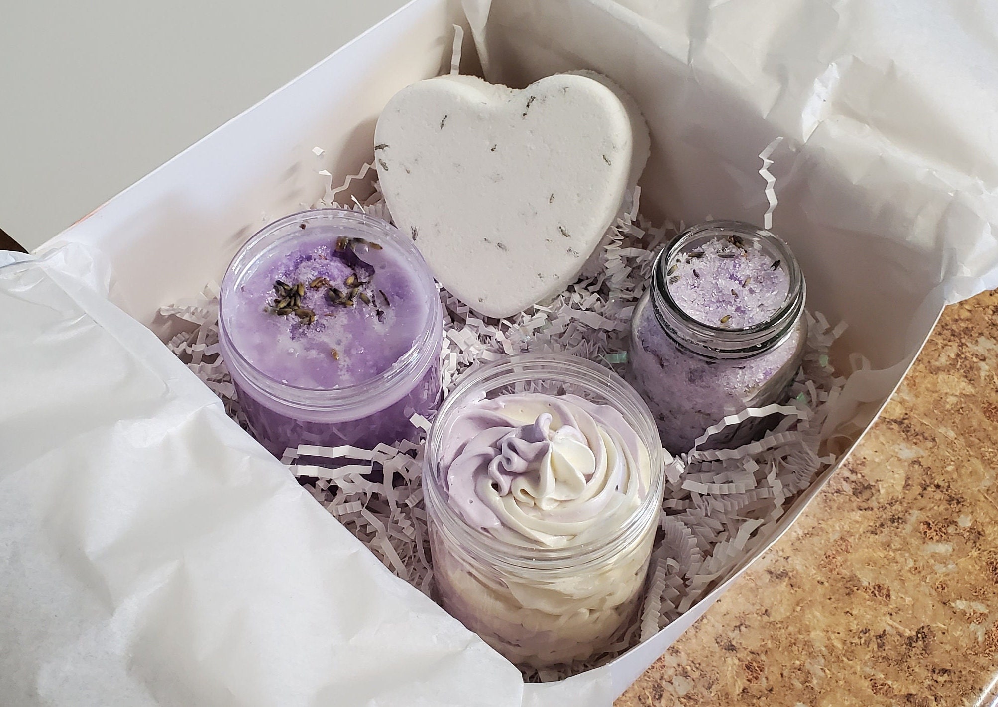 Lavender Spa Kit | Organic Lavender Spa Kit | Lavender Bath Box