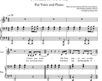 Bladmuziek Goodness of God – zang en piano (pdf+audiobestand)